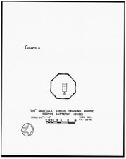 Photo:Homer NY Sig Sautelle Circus Training House 1964 Coupola Sketch Plan picture
