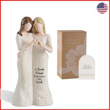 Hand-Painted Best Friend Figurine - Meaningful Friendship Gift for Women picture