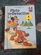 Pluto The Detective Disney Book Excellent Cond Vintage First American Edition picture