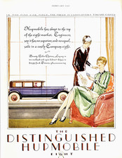 1927 Hudson Eight Hupmobile Sedan Fashion Luxury Auto Vtg Art Deco Mag Print Ad picture