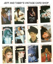1986 Dandy Gum Rock'n Bubble Playing Card/C DROP DOWN MENU 4 CARD U WILL RECEIVE picture