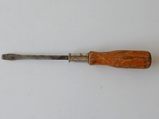 VTG FORSBERG MTG.CO BRIDGEPORT CONN. WHALE BRAND WOOD HANDLE SCREWDRIVER U.S.A picture