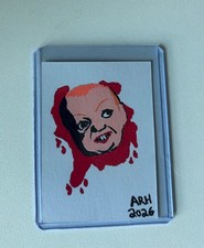 1/1 Deep Red Dario Argento Movie Hand Drawn Horror Autograph Card picture