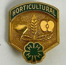 4-H Pin Allis Chalmers Horticulture County Fair Pinback  1/20 10k G.F. Vintage picture