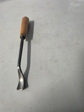 Vintage Spoon Gouge Wood Carving Chisel Curved Shank Turned Handle brown picture