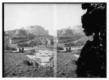 Ruins after World War I,possibly village of Nebi Samwil,Israel,Middle East 1 picture