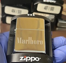 Zippo Lighter Marlboro High Polish Chrome 2003 New Unused picture