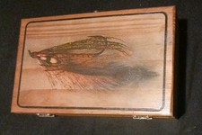  Wooden Trinket Box With Fishing Fly Design by Vintage Editions  Taylorville NC picture