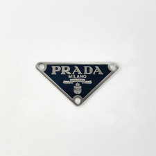Designer Black Triangle Silver Logo Plate Set of 1 picture