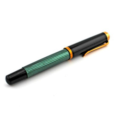 Pelikan M400 Old Style Green Piston Fountain Pen Sovereign 14ct 585 Gold Nib OB Vintage picture