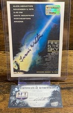 Travis Walton Signed Postcard UFO Alien Encounter Auto w/ COA picture