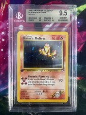 2000 GYM HEROES 1ST EDITION #1 BLAINE'S MOLTRES BGS 9.5 