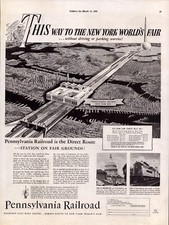 1939 Pennsylvania Railroad New York World's Fair Collier's Vintage Print Ad-PA2 picture