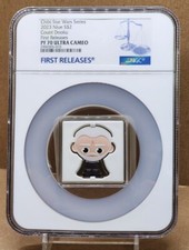 2023 NIUE $2 CHIBI - STAR WARS - COUNT DOOKU - NGC PF70 UC FR .999 SILVER COIN picture