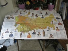 VINTAGE PEOPLES OF THE SOVIET UNION MAP February 1976 National Geographic picture