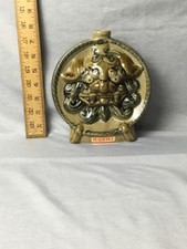 VTG Japanese Ceramic Bottle/Flask Featuring An Embossed Shisa (Guardian Lion) picture
