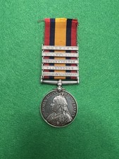 Queen’s South Africa (QSA) Medal | Boer War | 5 Clasps | 3441 Pte J. Callighan picture