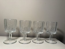 Westmoreland Paneled Grape Crystal Water Goblets Stemware 4-8OZ. picture
