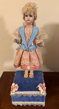 Vintage automated sankyo music box doll in working order picture
