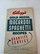 Book, Kellogg’s Gold Medal Macaroni Spaghetti Recipes, Rare, PO picture