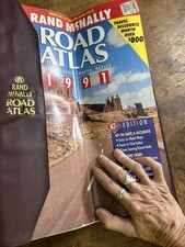 RARE VINTAGE 1991 RAND McNALLY ROAD ATLAS MAPS of U.S.A. CANADA & MEXICO 1991 picture