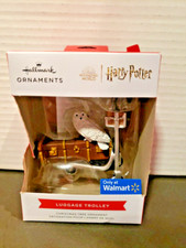Hedwig Ornament Harry Potter Luggage Trolley Walmart Red Box NEW 2023 Hallmark picture