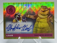 LOUIS (Michael-Leon Wooley) Auto Gold /50 1955 Icons - Topps Disneyland 70th picture