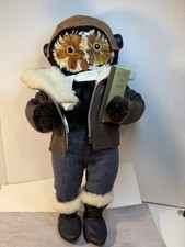 Vintage Abercrombie & Fitch London Owl Company Aviator Pilot 18” Flight Log picture
