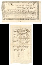 1780 dated Continental Army Connecticut Line Bonds issued to a Revolutionary W picture