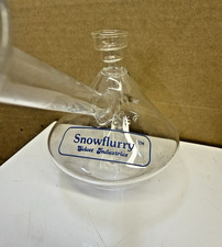 Vintage Min Toker Glass Bong Snow Flurry Unused 1970's Rare picture