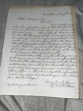 1855 Letter to Hartford CT Genealogist: Cromwell Congregational Church Genealogy picture