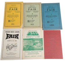 Vintage 1950s-1960s Western NC State Fair Guide Books 1930s Edneyville Fair picture