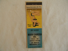 Hackensack New Jersey camera shop Girly low # matchbook picture