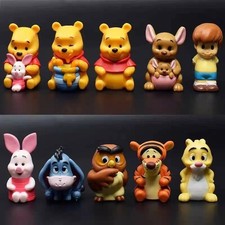 10pcs Winnie The Pooh PVC Action Figures Set Pooh Tigger Eeyore Piglet Toys USA picture