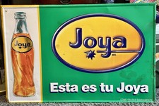 Vintage Joya Mexican Soda Tin Sign 35x23 Authentic Litho Monterrey Advertising picture