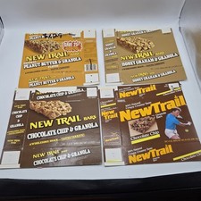 1985 Lot Of 4 Hershey New Trail Granola Boxes Vintage Snack Enpty Boxes picture