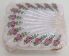 Cambridge Glass Crown Tuscan Seashell Pink Pattern Cigarette/Trinket Box picture