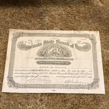 Vintage 1934 Minnesota Embalmers License Spooky Macabre Death Halloween picture