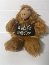 Vintage 1988 ALF Hand Puppet Plush Born To Rock Burger King 80s Alien Toy 11