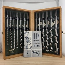 Irwin Auger Bit Set, 13 Pcs, 1/4