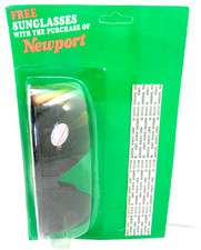 Newport Cigarettes Sunglasses New Old Stock Green Arms Vintage picture