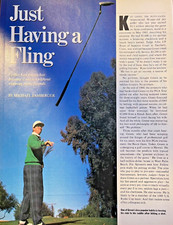 1989 Golfer Ken Green illustrated picture