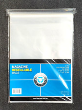 500 Resealable Regular Size Magazine Sleeve Bag Pack Storage Protector Acid Free picture