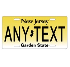 Novelty, Personalized State License Plates-New Jersey. Three Sizes Available picture