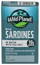 Wild Planet Sardine Sea Salt 4.4 OZ Pack Of 12 picture