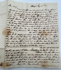 1847 Pittsburgh Letter George S. Williams Scioto Furnace Hanging Rock OH #1422 picture