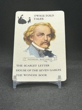 Nathanial Hawthorne 1943 Card Authors Parker Brothers Twice Told Tales picture
