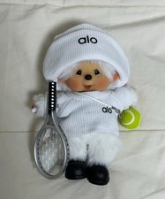 Sekiguchi Monchhichi White Plush + Alo Tennis Outfit Set Authentic Japan picture