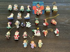 Vintage Enesco Disney Angels Snoopy Hallmark Miniature & Similar Ornament Lot picture