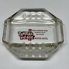 1960's Tahitian Village Motor Hotel Safex Tiki Ashtray Downey California CA picture